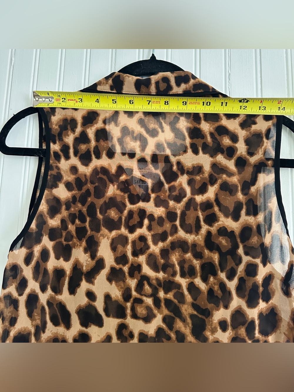 Forever 21 Leopard Print Sleeveless Button Front Camisole - Brown & Black - Picture 6 of 8